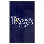 Fan Mats Tampa Bay Rays 3X5 High-Traffic Mat With Durable Rubber Backing - Portrait Orientation