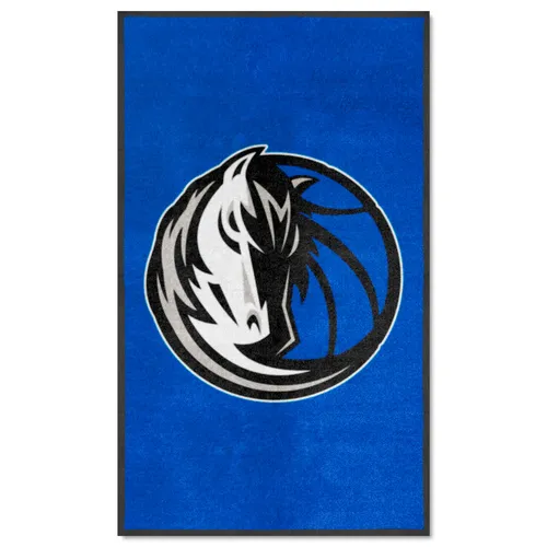 Fan Mats Dallas Mavericks 3X5 High-Traffic Mat With Durable Rubber Backing - Portrait Orientation