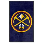 Fan Mats Denver Nuggets 3X5 High-Traffic Mat With Durable Rubber Backing - Portrait Orientation