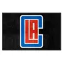 Fan Mats Los Angeles Clippers 4X6 High-Traffic Mat With Durable Rubber Backing - Landscape Orientati