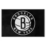 Fan Mats Brooklyn Nets 4X6 High-Traffic Mat With Durable Rubber Backing - Landscape Orientation