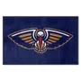 Fan Mats New Orleans Pelicans 4X6 High-Traffic Mat With Durable Rubber Backing - Landscape Orientati