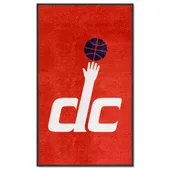 Fan Mats Washington Wizards 3X5 High-Traffic Mat With Durable Rubber Backing - Portrait Orientation