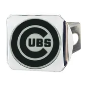 Fan Mats Chicago Cubs Chrome Metal Hitch Cover With Chrome Metal 3D Emblem