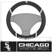 Fan Mats Chicago White Sox Embroidered Steering Wheel Cover