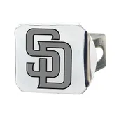 Fan Mats San Diego Padres Chrome Metal Hitch Cover With Chrome Metal 3D Emblem