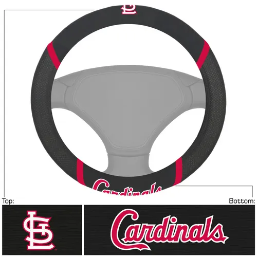 Fan Mats St. Louis Cardinals Embroidered Steering Wheel Cover