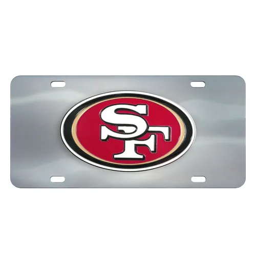 Fan Mats San Francisco 49Ers 3D Stainless Steel License Plate