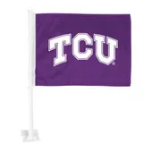 Fan Mats Tcu Horned Frogs Car Flag Large 1Pc 11" X 14"