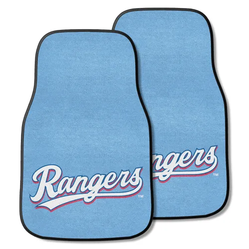 Fan Mats Texas Rangers Front Carpet Car Mat Set - 2 Pieces