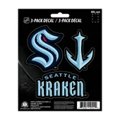 Fan Mats Seattle Kraken 3 Piece Decal Sticker Set