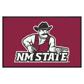 Fan Mats New Mexico State4x6 High-Traffic Mat With Durable Rubber Backing - Landscape Orientation