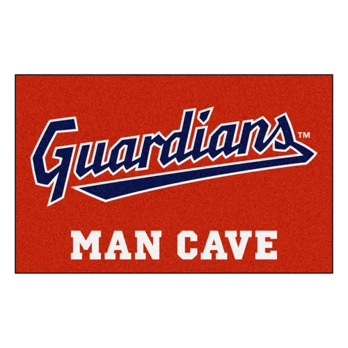 Fan Mats Cleveland Guardians Man Cave Ulti-Mat Rug - 5Ft. X 8Ft.