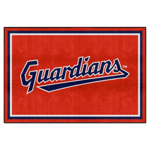 Fan Mats Cleveland Guardians 5Ft. X 8 Ft. Plush Area Rug