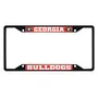 Fan Mats Georgia Bulldogs Metal License Plate Frame Black Finish