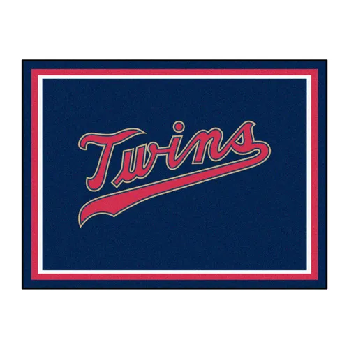 Fan Mats Minnesota Twins 8Ft. X 10 Ft. Plush Area Rug