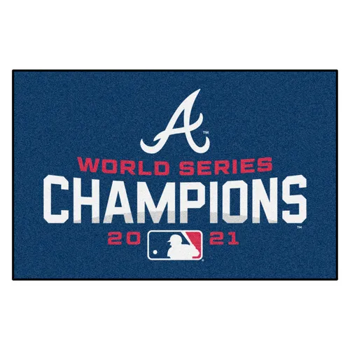 Fan Mats Atlanta Braves 2021 Mlb World Series Champions Starter Mat Accent Rug - 19In. X 30In.