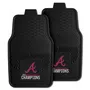 Fan Mats Atlanta Braves 2021 Mlb World Series Champions Heavy Duty Car Mat Set - 2 Pieces