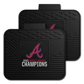 Fan Mats Atlanta Braves 2021 Mlb World Series Champions Back Seat Car Utility Mats - 2 Piece Set