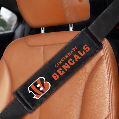 Fan Mats Cincinnati Bengals Embroidered Seatbelt Pad - 2 Pieces