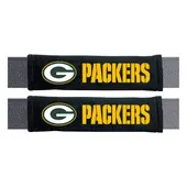 Fan Mats Green Bay Packers Embroidered Seatbelt Pad - 2 Pieces