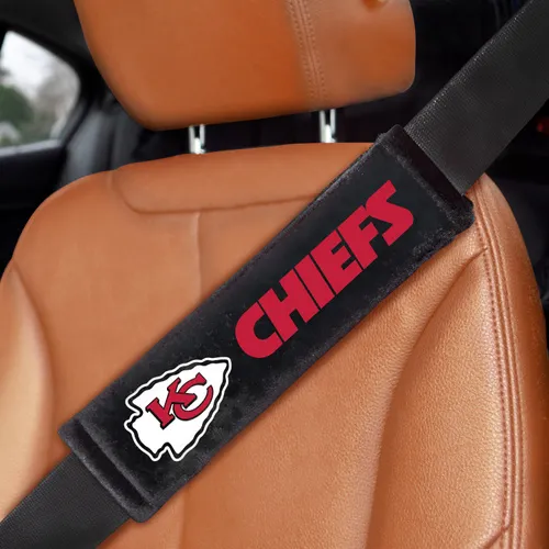 Fan Mats Kansas City Chiefs Embroidered Seatbelt Pad - 2 Pieces