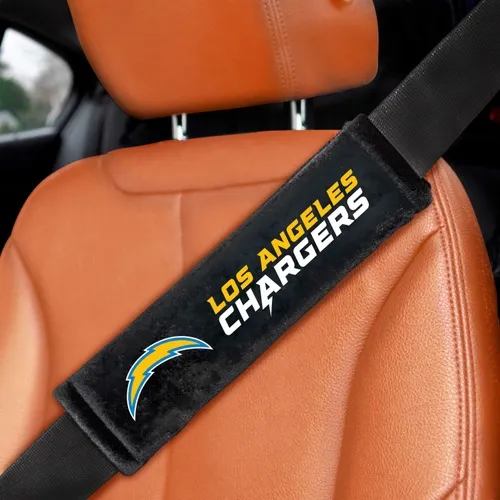 Fan Mats Los Angeles Chargers Embroidered Seatbelt Pad - 2 Pieces