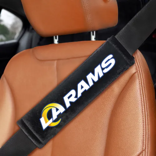 Fan Mats Los Angeles Rams Embroidered Seatbelt Pad - 2 Pieces