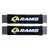 Fan Mats Los Angeles Rams Embroidered Seatbelt Pad - 2 Pieces