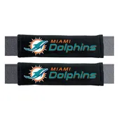 Fan Mats Miami Dolphins Embroidered Seatbelt Pad - 2 Pieces