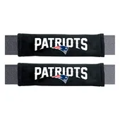 Fan Mats New England Patriots Embroidered Seatbelt Pad - 2 Pieces