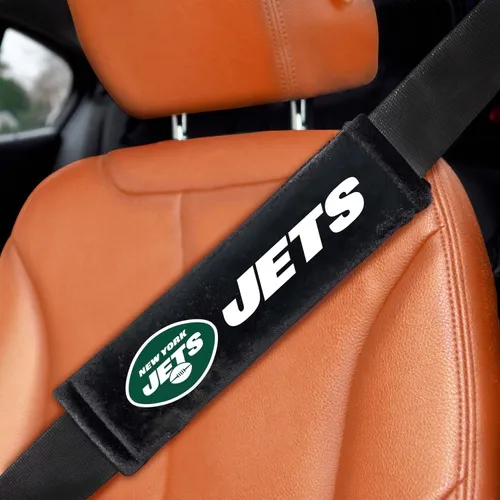 Fan Mats New York Jets Embroidered Seatbelt Pad - 2 Pieces