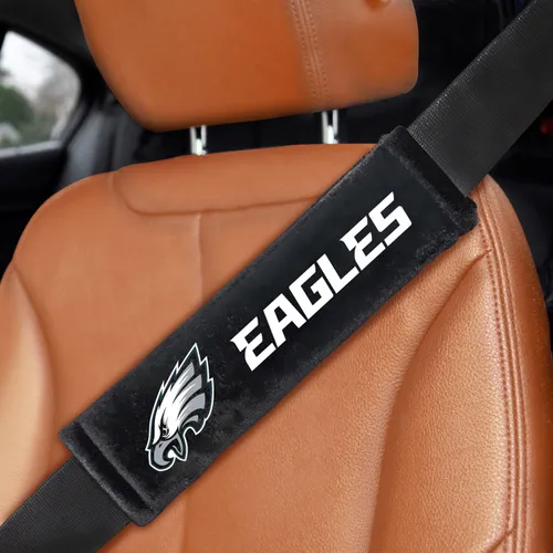 Fan Mats Philadelphia Eagles Embroidered Seatbelt Pad - 2 Pieces