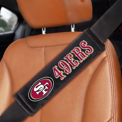 Fan Mats San Francisco 49Ers Embroidered Seatbelt Pad - 2 Pieces