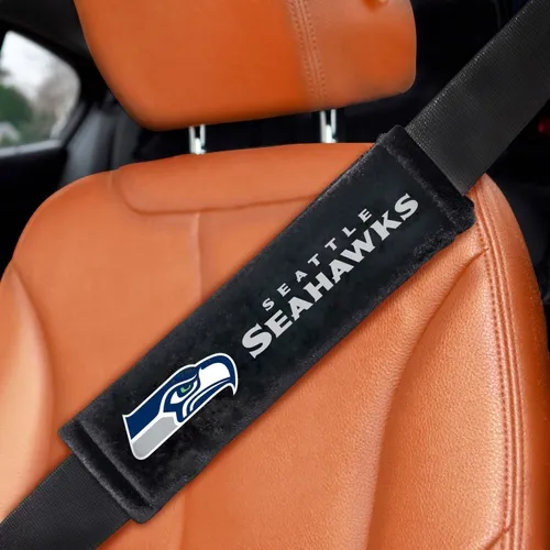 Fan Mats Seattle Seahawks Embroidered Seatbelt Pad - 2 Pieces