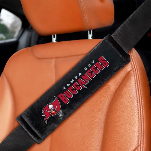 Fan Mats Tampa Bay Buccaneers Embroidered Seatbelt Pad - 2 Pieces