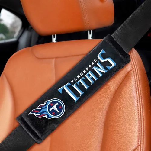 Fan Mats Tennessee Titans Embroidered Seatbelt Pad - 2 Pieces