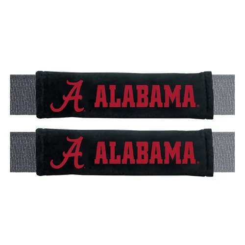 Fan Mats Alabama Crimson Tide Embroidered Seatbelt Pad - 2 Pieces