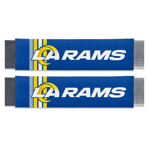 Fan Mats Los Angeles Rams Team Color Rally Seatbelt Pad - 2 Pieces