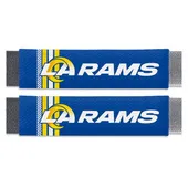 Fan Mats Los Angeles Rams Team Color Rally Seatbelt Pad - 2 Pieces