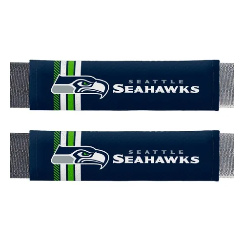 Fan Mats Seattle Seahawks Team Color Rally Seatbelt Pad - 2 Pieces