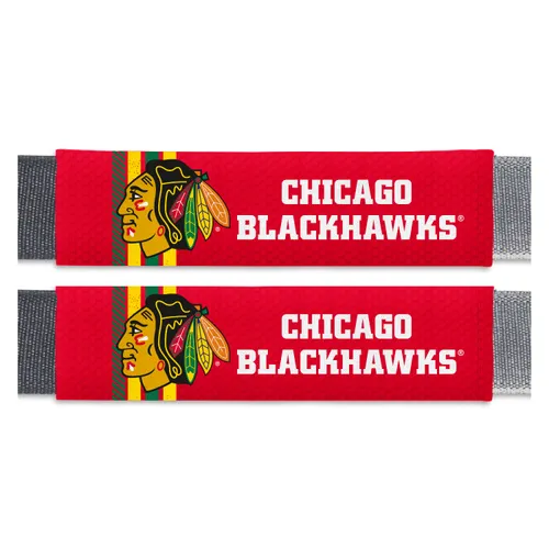 Fan Mats Chicago Blackhawks Team Color Rally Seatbelt Pad - 2 Pieces