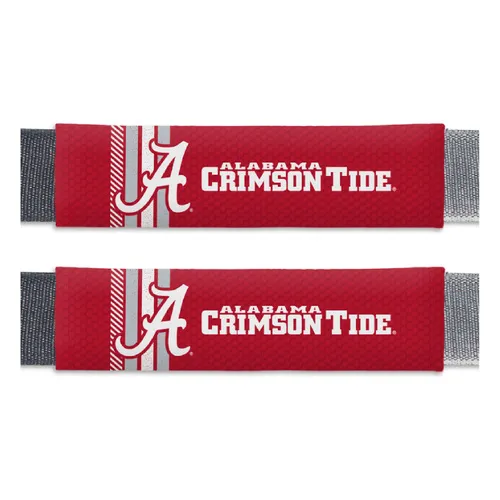 Fan Mats Alabama Crimson Tide Team Color Rally Seatbelt Pad - 2 Pieces