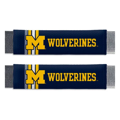 Fan Mats Michigan Wolverines Team Color Rally Seatbelt Pad - 2 Pieces