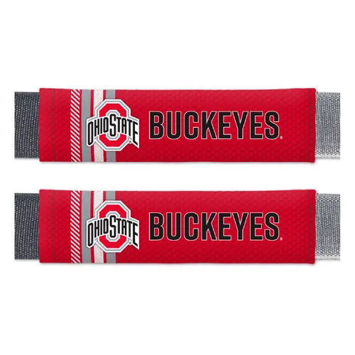 Fan Mats Ohio State Buckeyes Team Color Rally Seatbelt Pad - 2 Pieces