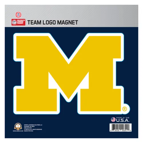 Fan Mats Michigan Wolverines Large Team Logo Magnet 10" (8.7329"X8.3078")