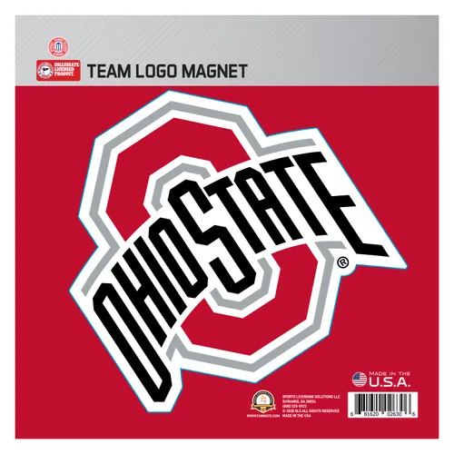 Fan Mats Ohio State Buckeyes Large Team Logo Magnet 10" (8.7329"X8.3078")