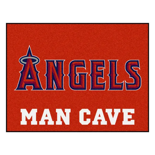 Fan Mats Los Angeles Angels Man Cave All-Star Rug - 34 In. X 42.5 In.