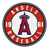 Fan Mats Los Angeles Angels Roundel Rug - 27In. Diameter