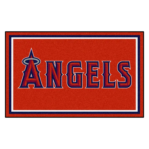 Fan Mats Los Angeles Angels 4Ft. X 6Ft. Plush Area Rug